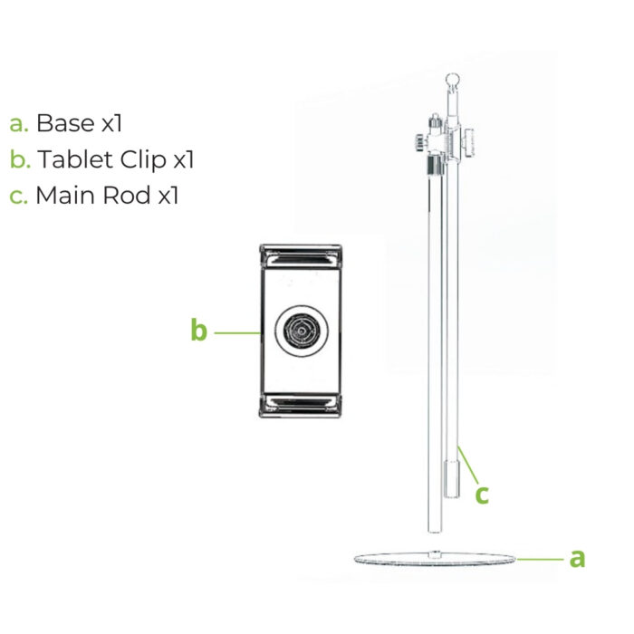 Green Lion Floor Standing Phone and Tablet Holder - Image 2