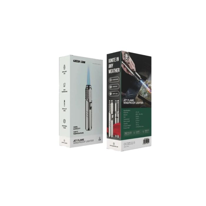 Green Lion Jet Flame Windproof Lighter - Image 2