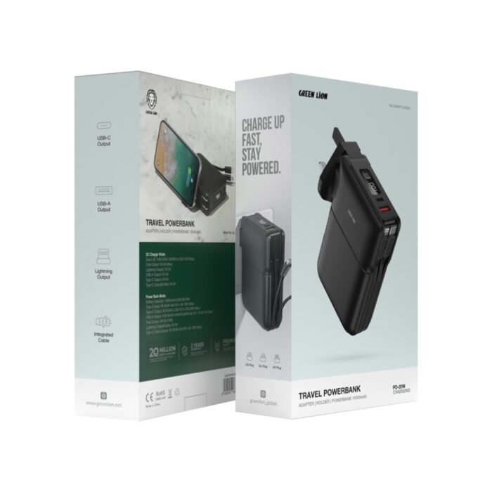 Green Lion Travel Power Bank 10000mAh Adapter - Image 2