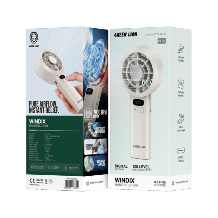 Green Lion Windix Handheld Fan - Image 2