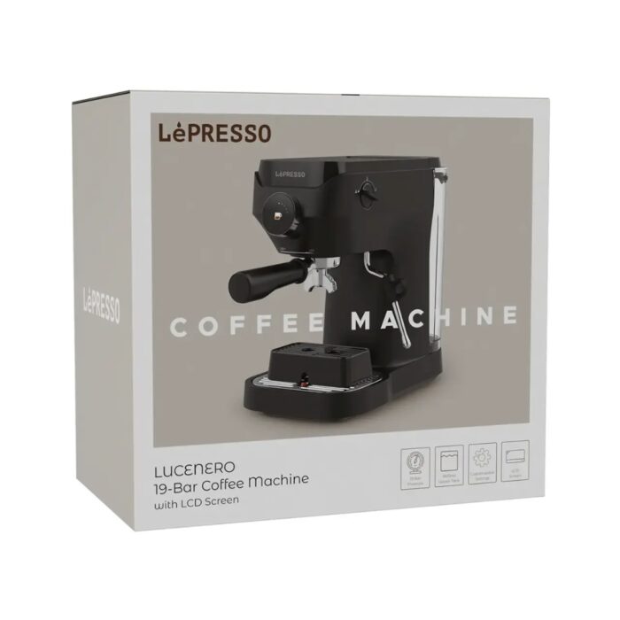 LePresso Lucenero 19-Bar Coffee Machine with LCD Screen - Image 3