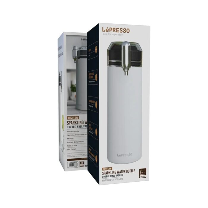 Lepresso Fizzflow Sparkling Water Bottle Double Wall Vacuum - Image 3