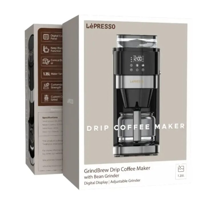 Lepresso GrindBrew Drip Coffee Maker with Bean grinder 1.35L - Image 4