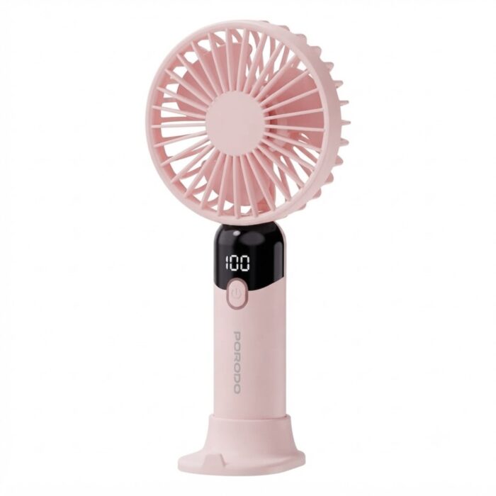 Porodo Lifestyle Chillo Air Portable Handheld Fan with LED Display - Image 3