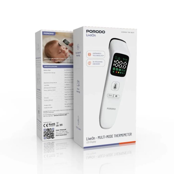 Porodo LiveOn - Multi mode Thermometer Led Display - Image 3