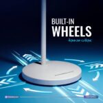 Powerology Cypres Portable TV Stand with Wheels - Image 5