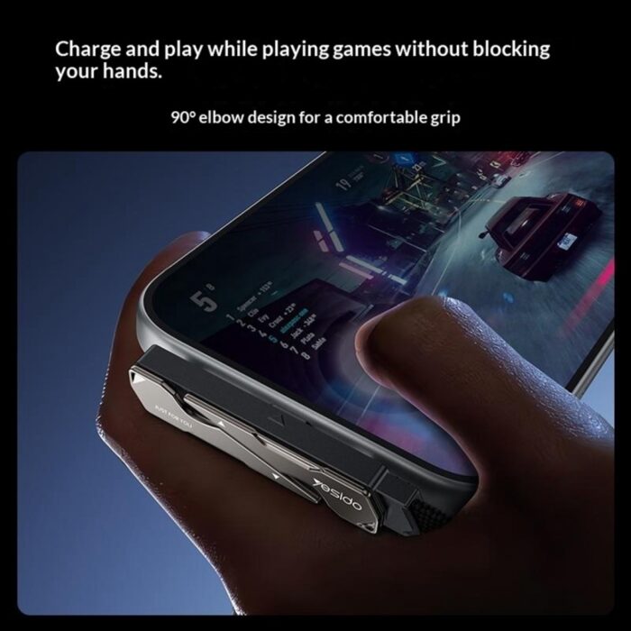 YESIDO CA207 1.2m USB-C to USB-C 60W Cable with Stand - Image 5