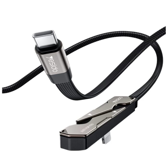 Yesido CA208 USB-C to Lightning 27W Fast Charging Cable with Foldable Stand - Image 3