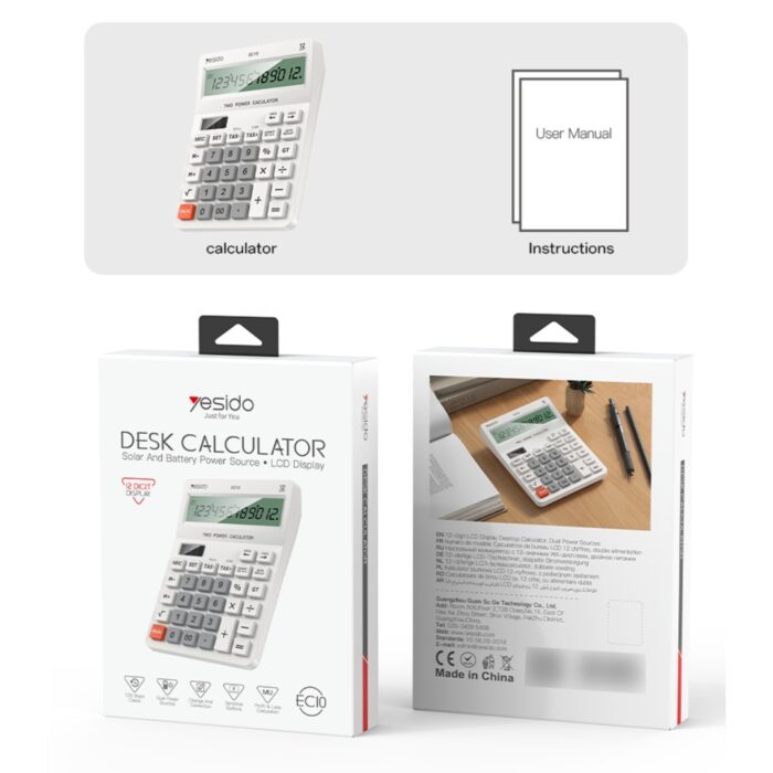 Yesido EC10 Desk Calculator - Image 6
