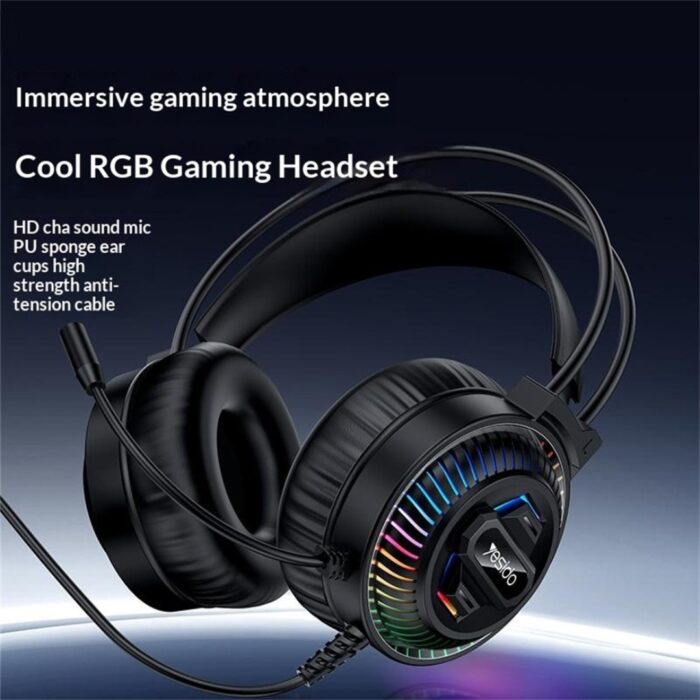 YESIDO EK06 Wired RGB Gaming Headset - Image 9