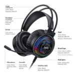 YESIDO EK06 Wired RGB Gaming Headset - Image 2