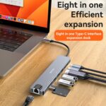 YESIDO HB27 8 in 1 USB Hub Docking Station - Image 6