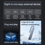 YESIDO HB27 8 in 1 USB Hub Docking Station - Image 5