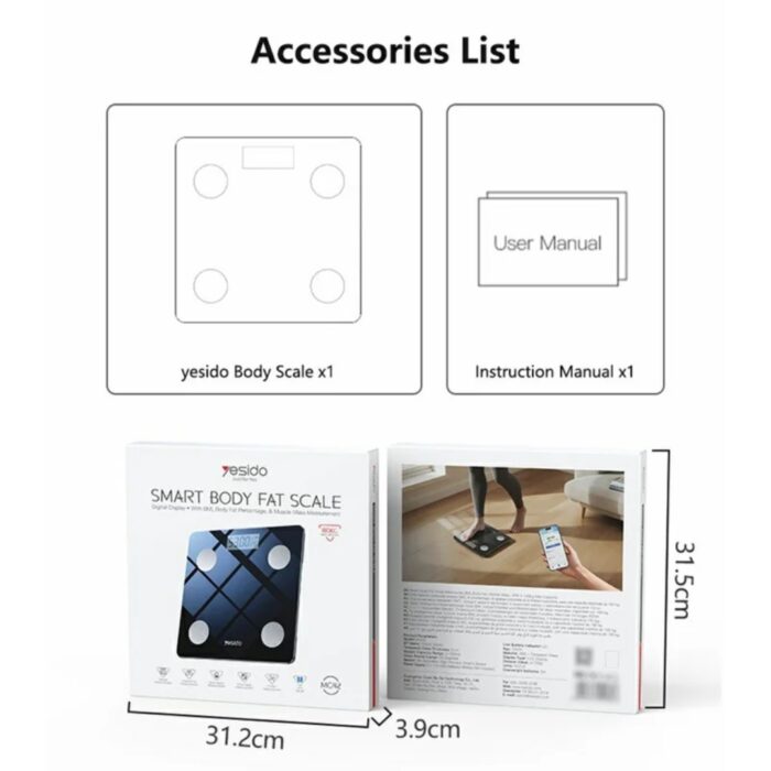 Yesido MG42 Smart Body Fat Scale - Image 11
