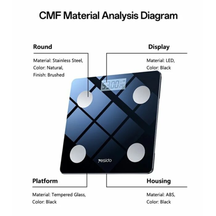 Yesido MG42 Smart Body Fat Scale - Image 9