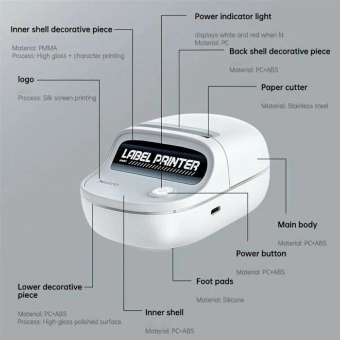 Yesido SP10 Portable Thermal Label Printer - Image 3