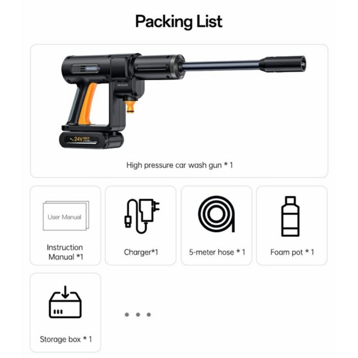 Yesido VC18 Car Pressure Washer Gun - Image 10