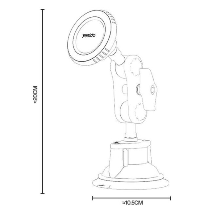 Yesido C281 Car Mount Vlog Holder - Image 3
