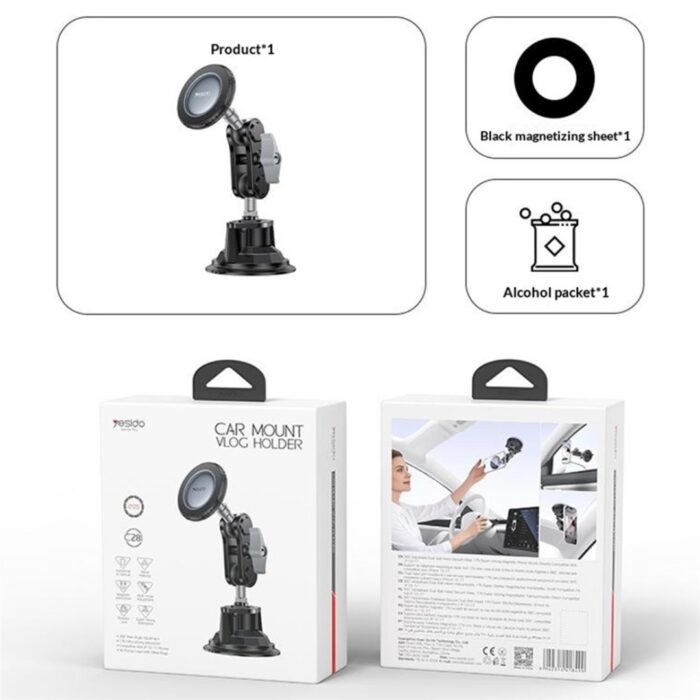 Yesido C281 Car Mount Vlog Holder - Image 2