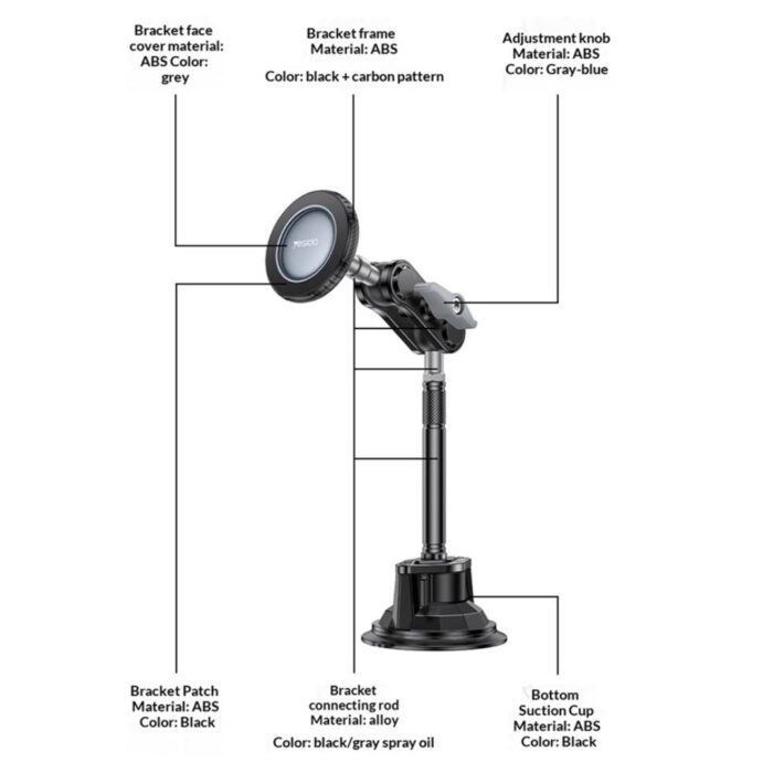 Yesido C282 Car Mount Vlog Holder - Image 2