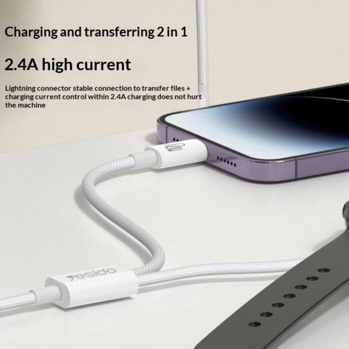 Yesido DS35 2 in 1 USB-A to iPhone and Wireless Charging Dock for Apple Watch - Image 5