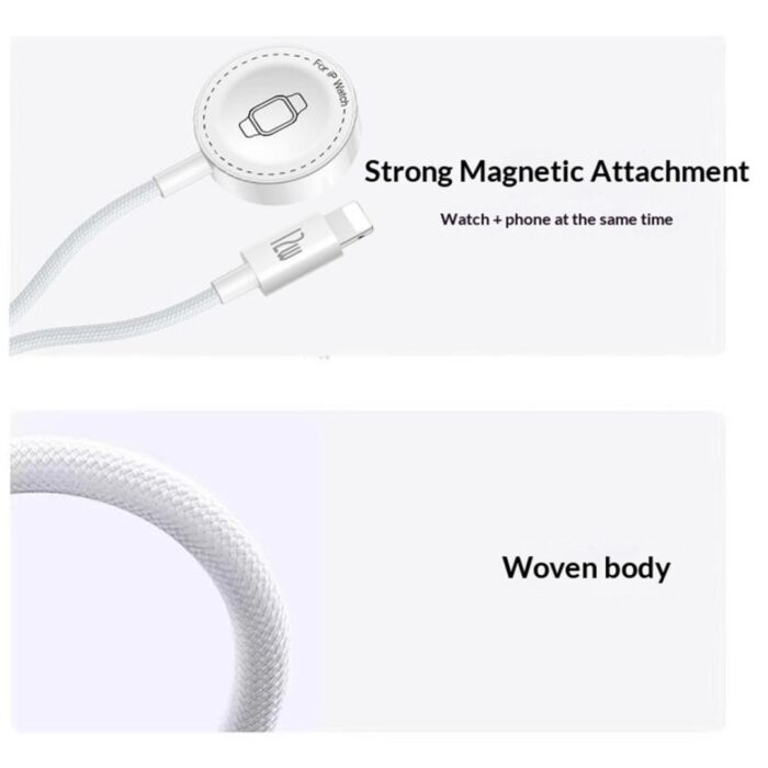 Yesido DS35 2 in 1 USB-A to iPhone and Wireless Charging Dock for Apple Watch - Image 4