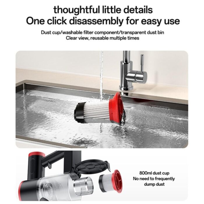 Yesido EC32 Handheld Wireless Vacuum Cleaner - Image 6