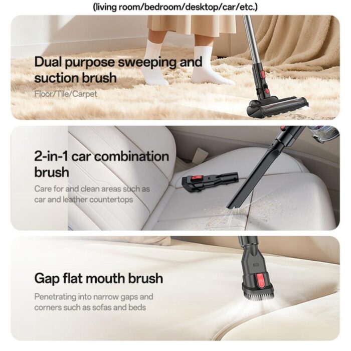Yesido EC32 Handheld Wireless Vacuum Cleaner - Image 5