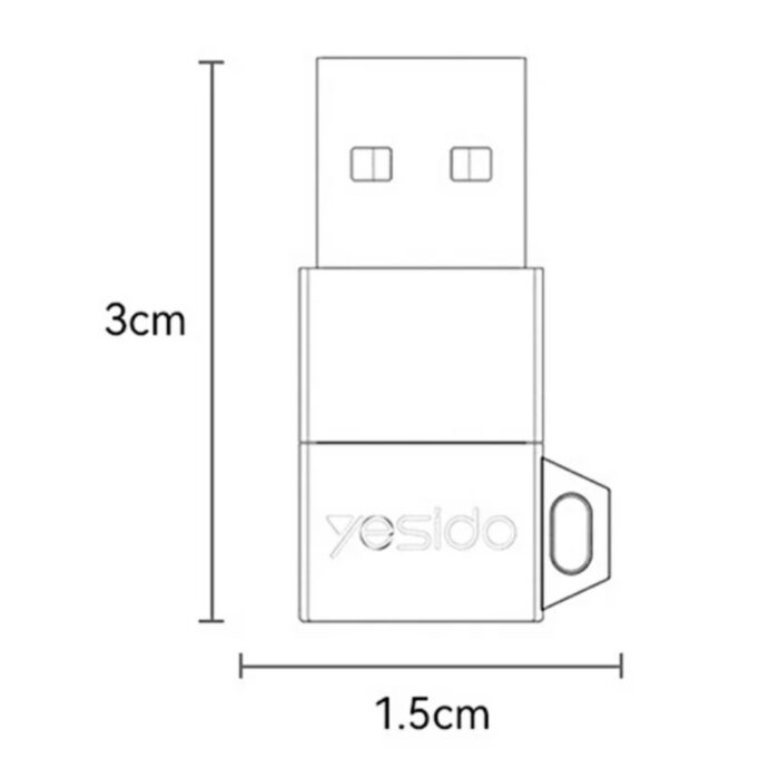 Yesido GS34 OTG USB C to USB A - Image 3