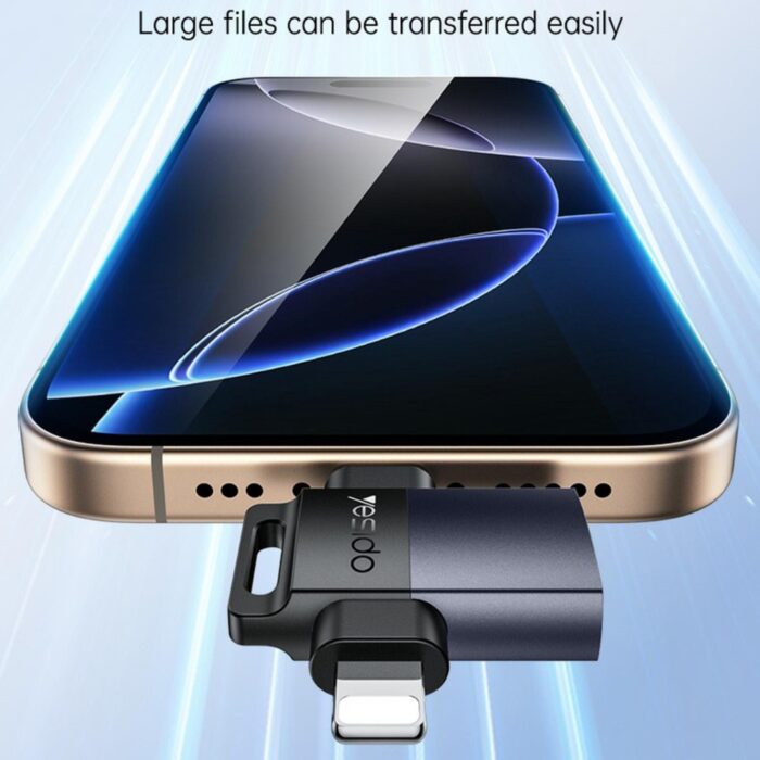 Yesido GS35 Otg Adapter USB A to type C and Lightning - Image 10