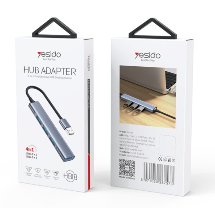 Yesido HB18 USB 3.0 Hub Adapter - Image 3