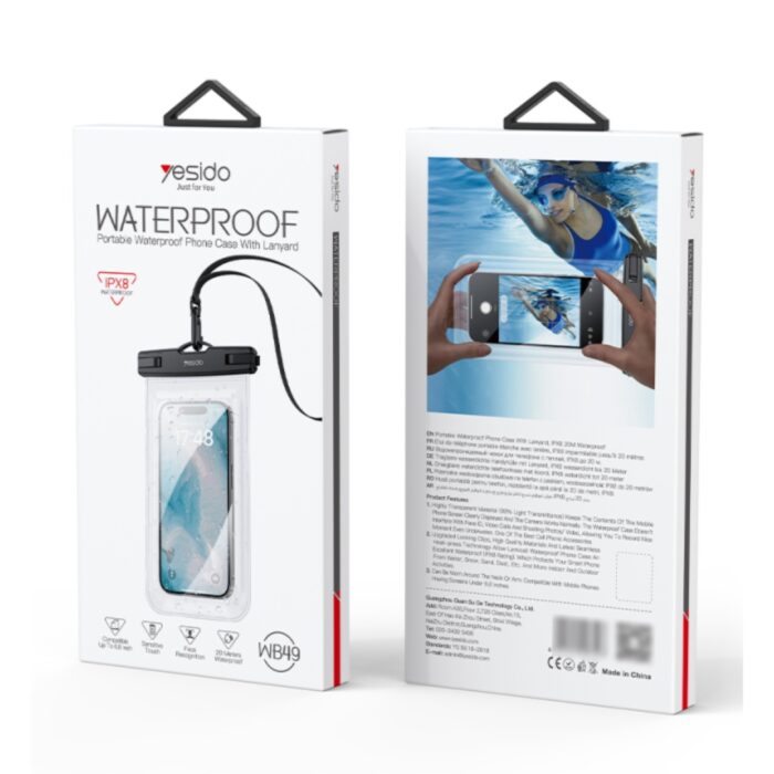 Yesido WB49 Waterproof Phone Case with lanyard - Image 3