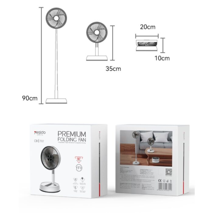 Yesido YF11 Premium Folding Fan - Image 2
