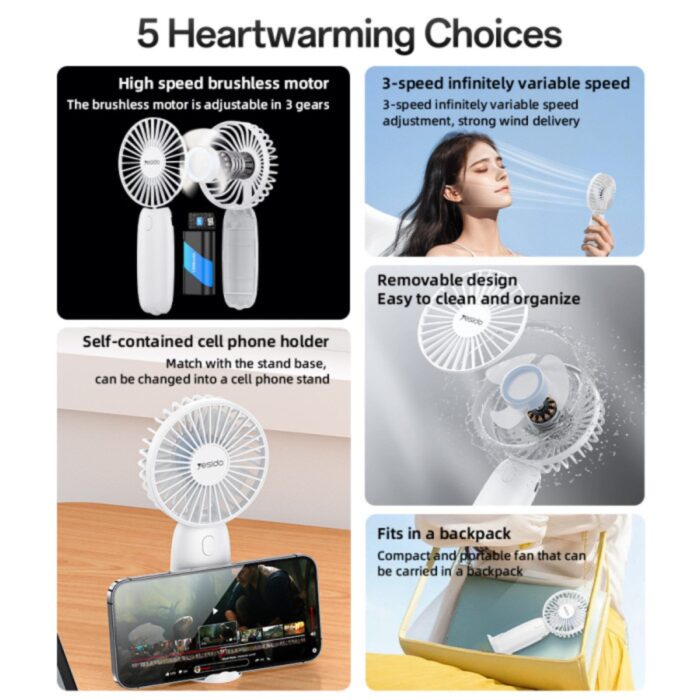 Yesido YF15 Handheld Fan - Image 4