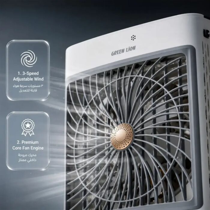 Green Lion GA30 Air Cooler with Large 30L Reservoir (Air Cooler + Humidifier + Air Purifier) - Image 4