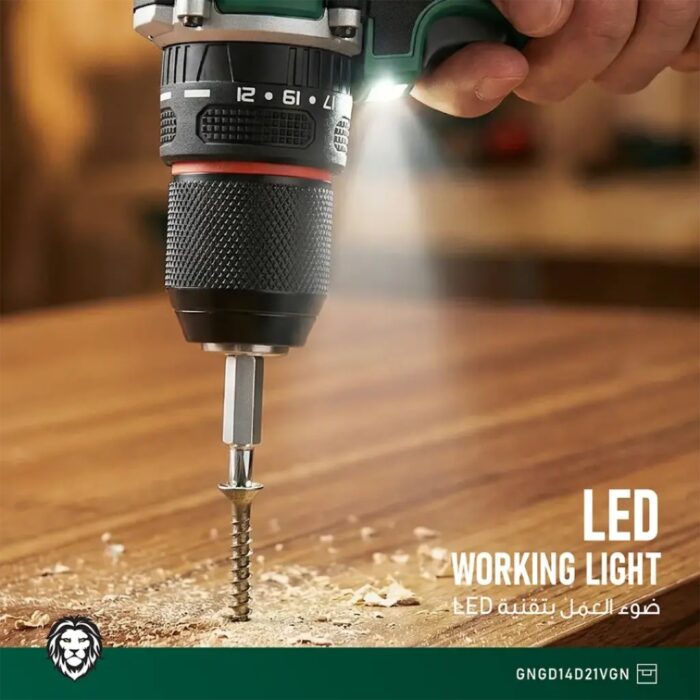 Green Lion GD-14 Power Pro Cordless Hammer Drill - Image 6