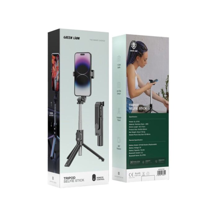 Green Lion Tripod Selfie Stick - Image 3