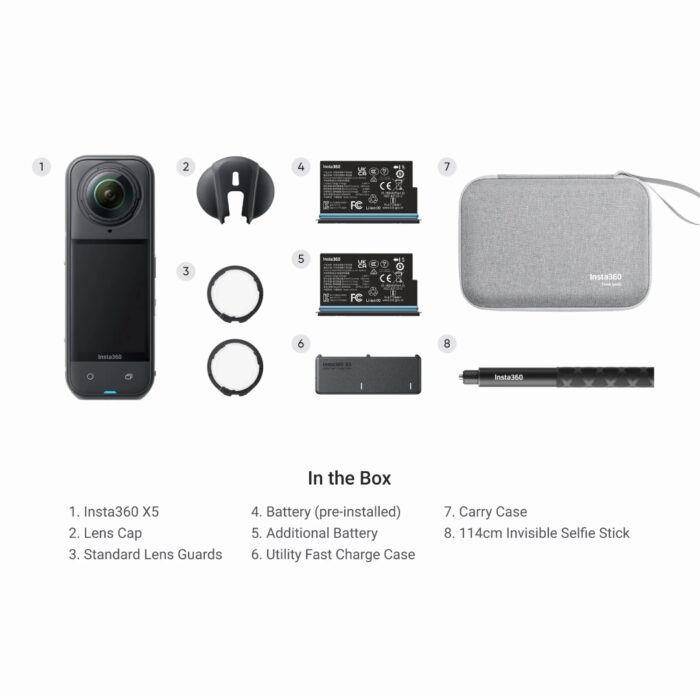 Insta360 X5 360° 8K Camera Essential Bundle - Image 2