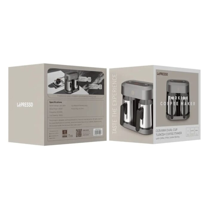 Lepresso Cezvara Dual Cup Turkish Coffee Maker - Image 5