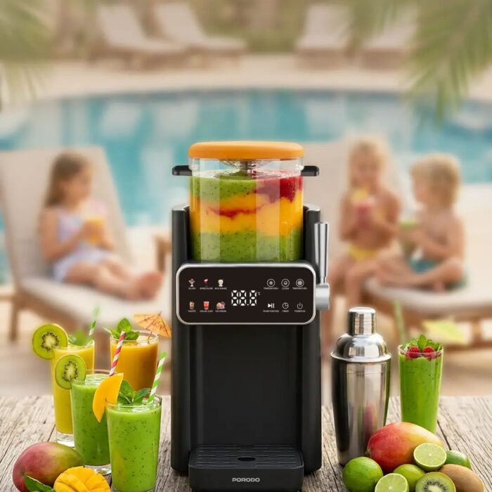 Porodo Lifestyle Frappé Ice Cream & Slushie Maker with Multi Texture Ice Maker - Image 4