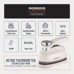 Porodo Lifestyle Retro Thermometer Steam & Heat Iron - Image 8