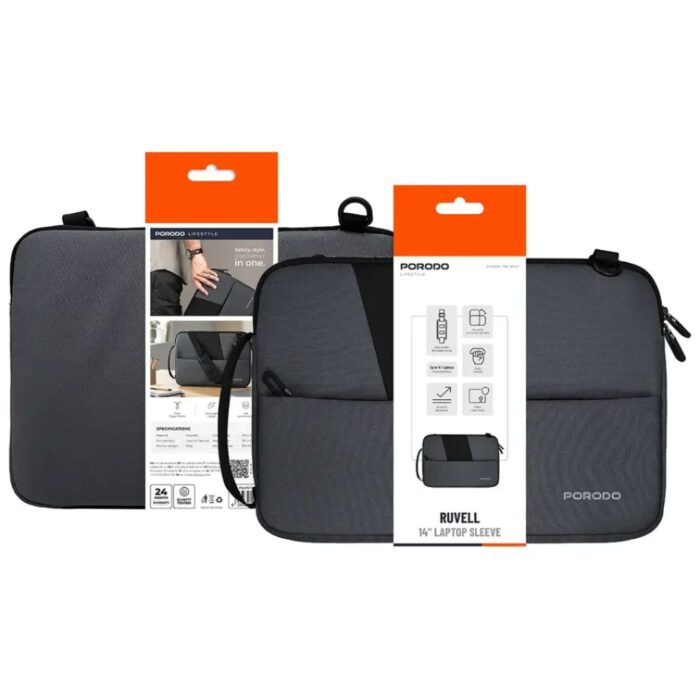Porodo Lifestyle Ruvell 14 inch Laptop Sleeve - Image 3