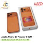Used Apple iPhone 17 Promax E-SIM