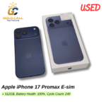 Used Apple iPhone 17 Promax E-sim