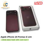 Used Apple iPhone 18 Promax E-sim